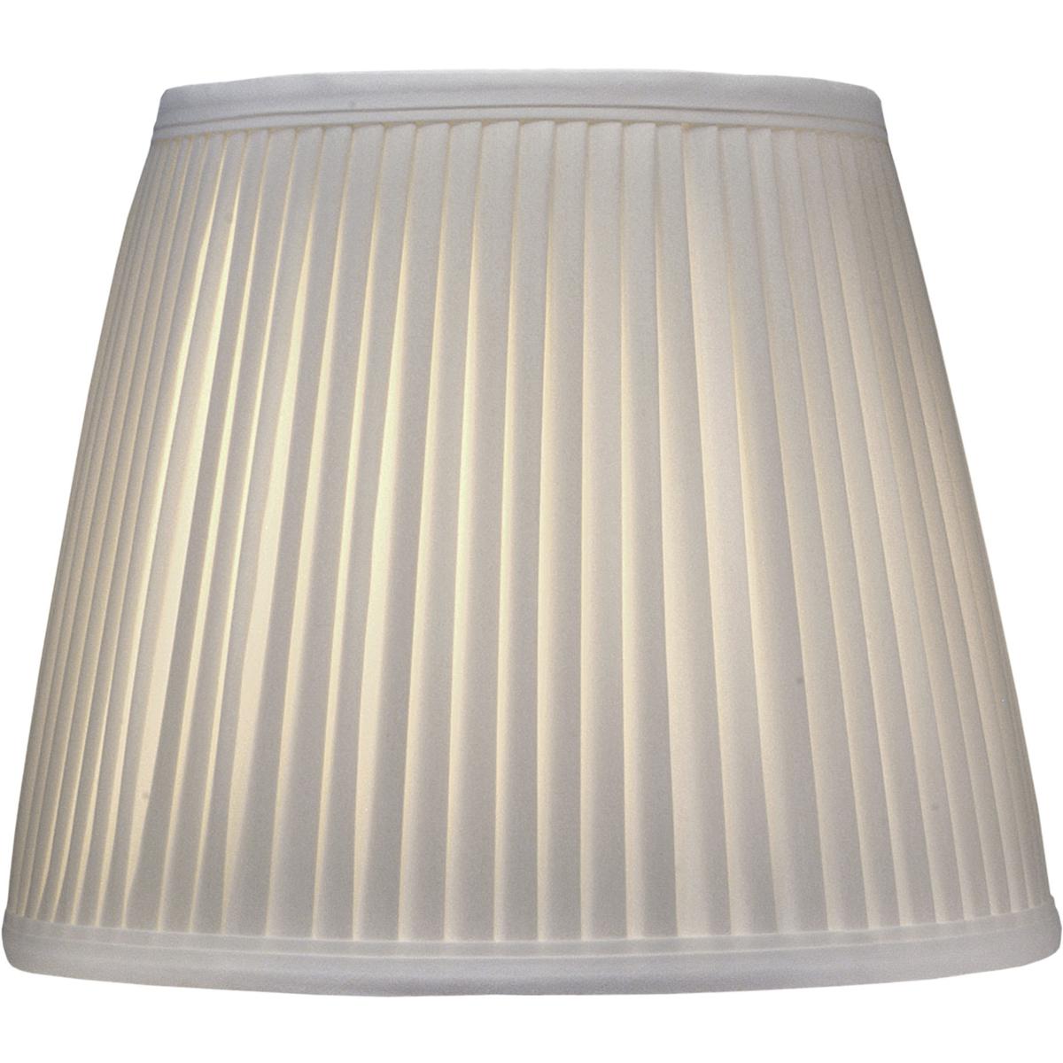 ST30 8 x 12 x 10 in. Softback Empire Lamp Shade, Off White Camelot Side Pleat