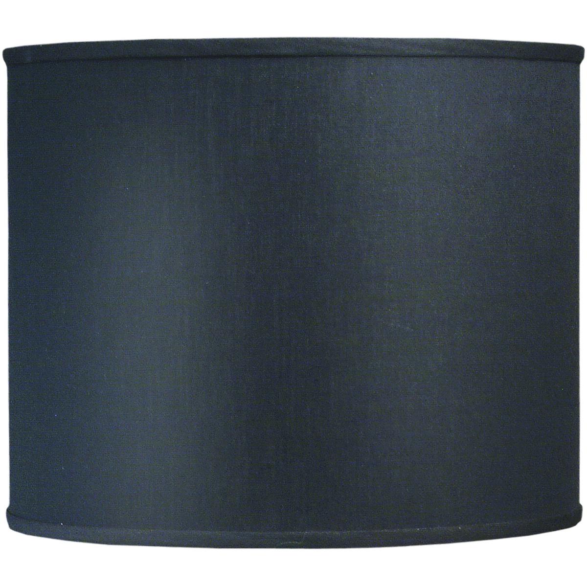 ST63 14 x 14 x 12 in. Hardback Drum Lamp Shade, Black Shadow