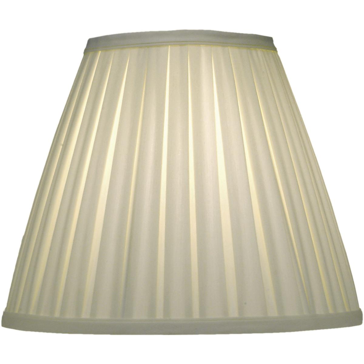 ST86 6 x 12 x 10 in. Softback Empire Lamp Shade, Ivory Shadow Box Pleat