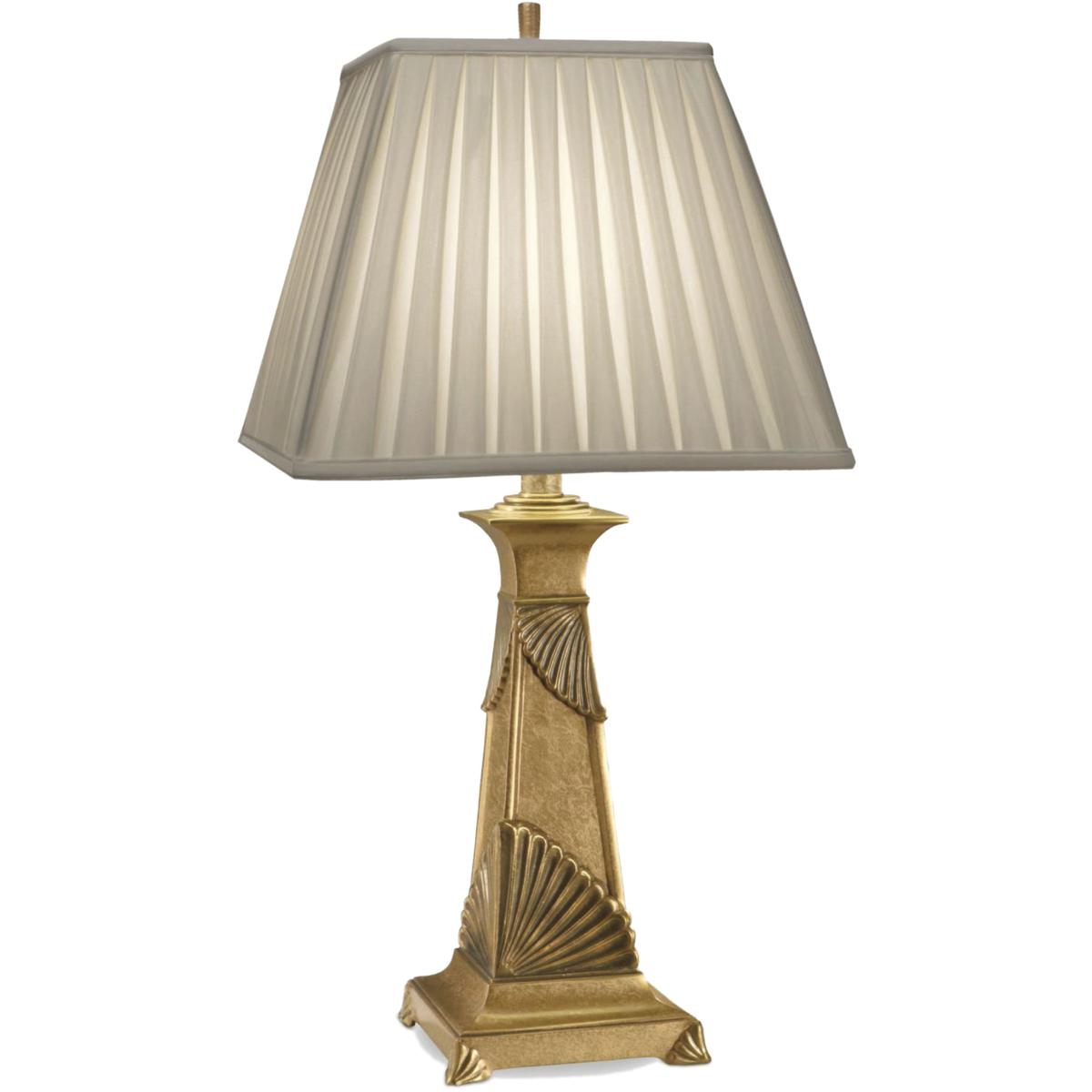 Stiffel TL-6507-FG Ellie 30 inch 150 watt French Gold Table Lamp Portable Light, Square