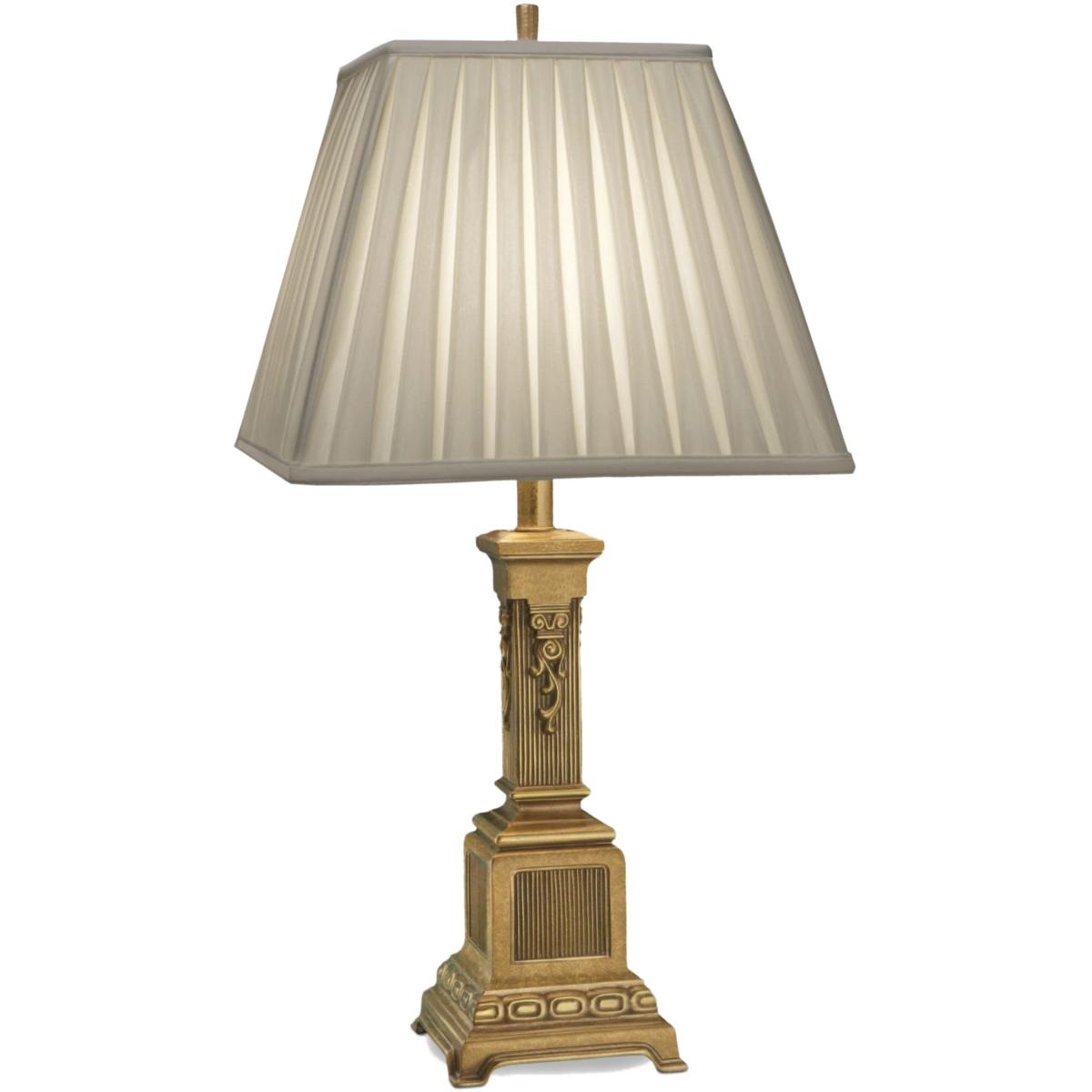 Stiffel TL-A805-FG Ellie 30 inch 150 watt French Gold Table Lamp Portable Light, Square