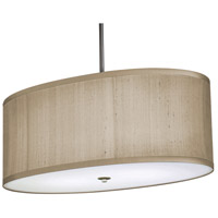 Stonegate SCLQP20MB-BN-302 Classique 2 Light 20 inch Brushed Nickel Pendant Ceiling Light in Oatmeal Linen photo thumbnail