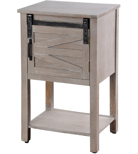 Stylecraft Home Collection Af18268ds Signature 28 X 17 Inch Grey Wash Side Table