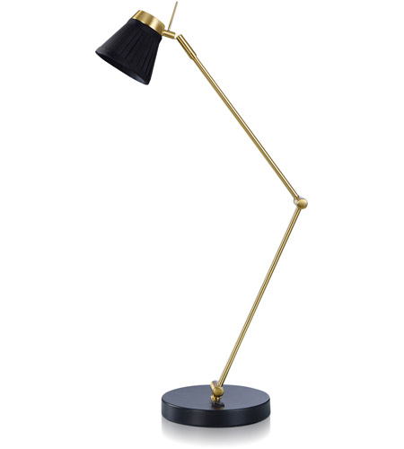 StyleCraft Home Collection DFL331483DS Dann Foley 26 inch 5.00 watt Polished Brass and Black Table Lamp Portable Light photo