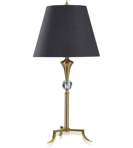 StyleCraft Home Collection DFL331484DS Dann Foley 31 inch 100.00 watt Polished Brass and Clear Table Lamp Portable Light photo