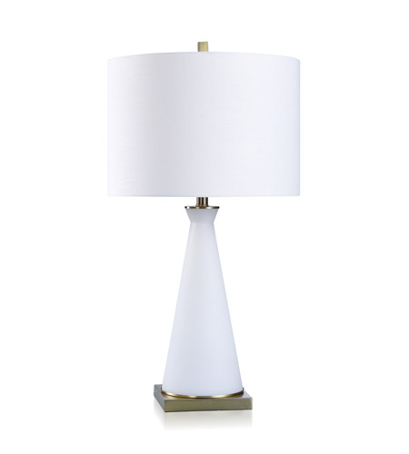 StyleCraft Home Collection DFL331572DS Dann Foley 30 inch 150.00 watt White and Antique Brass Table Lamp Portable Light photo