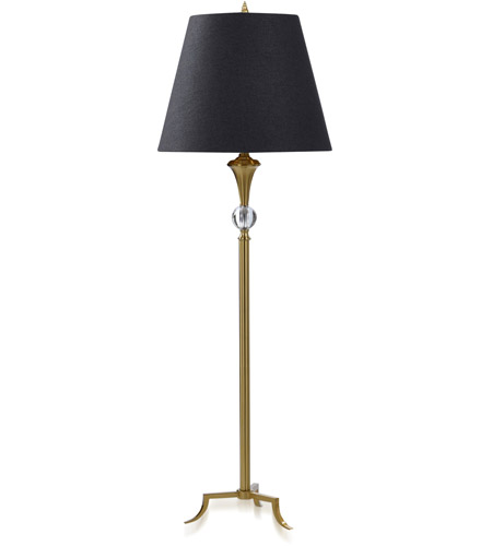 StyleCraft Home Collection DFL731484DS Dann Foley 48 inch 150.00 watt Polished Brass and Clear Floor Lamp Portable Light photo