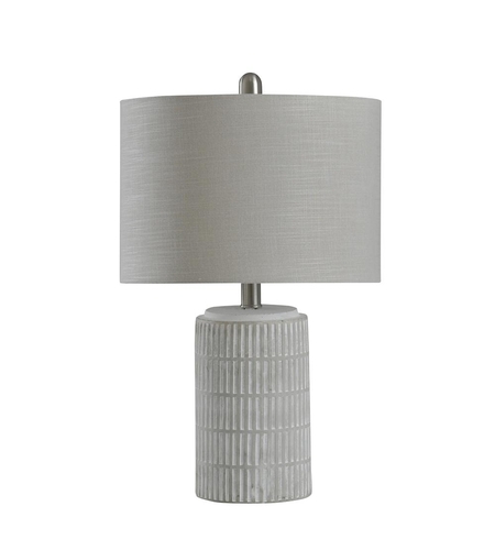 StyleCraft Home Collection L13263DS Signature 21 inch 60 watt Distressed Gray and White Table Lamp Portable Light photo