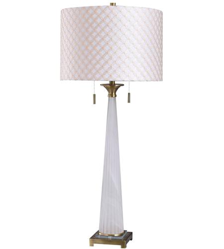 gold white table lamp