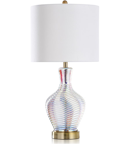 StyleCraft Home Collection L330753DS Cameron 32 inch 100.00 watt Nebula Pearl Table Lamp Portable Light photo