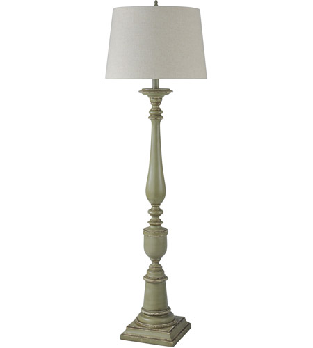 Distressed Green Floor Lamp Portable Light, Style Craft Floor Lamp
