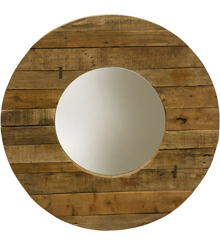 StyleCraft Home Collection MI12655DS Cameron 35 X 35 inch Natural Wood Wall Mirror photo