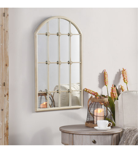 StyleCraft Home Collection MI12769DS Cameron 32 X 20 inch Painted Taupe Metal Wall Mirror MI12769DS_APP.jpg
