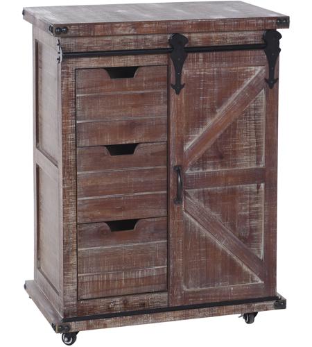 Stylecraft Home Collection Sf25207ds Graham Natural And Black Cabinet