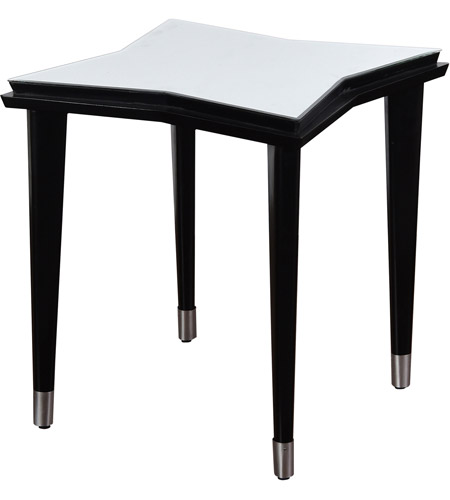 StyleCraft Home Collection SF25412DS Constellation Star 24 X 22 inch Black and White Side Table photo