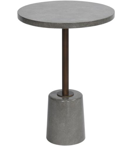 StyleCraft Home Collection SF25878DS Cameron 56 inch Gray and Aged Bronze Side Table photo