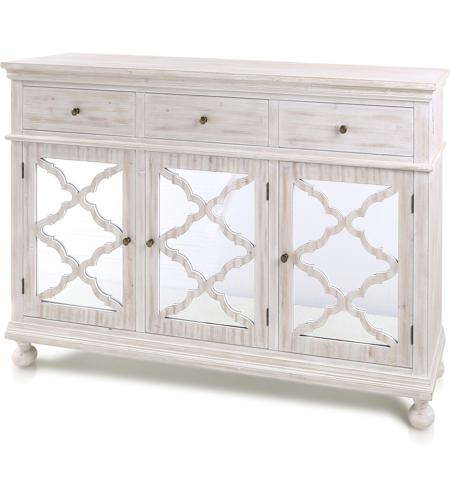 StyleCraft Home Collection SF26122DS Asher Whitewash Cabinet photo
