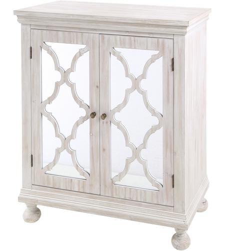 StyleCraft Home Collection SF26123DS Asher Whitewash Cabinet photo