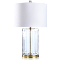 StyleCraft Home Collection DFL331488DS Dann Foley 32 inch 150.00 watt Clear and Polished Brass Table Lamp Portable Light photo thumbnail