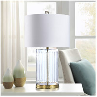 StyleCraft Home Collection DFL331488DS Dann Foley 32 inch 150.00 watt Clear and Polished Brass Table Lamp Portable Light alternative photo thumbnail