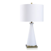 StyleCraft Home Collection DFL331572DS Dann Foley 30 inch 150.00 watt White and Antique Brass Table Lamp Portable Light photo thumbnail