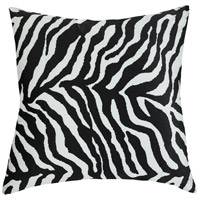 StyleCraft Home Collection DFS10006DS Dann Foley 24 inch Zebra Decorative Pillow photo thumbnail
