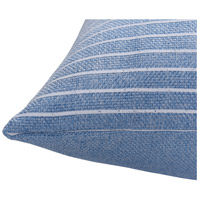 StyleCraft Home Collection DFS10032DS Dann Foley 24 inch Chambray Blue and White Decorative Pillow alternative photo thumbnail
