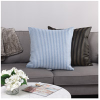 StyleCraft Home Collection DFS10032DS Dann Foley 24 inch Chambray Blue and White Decorative Pillow alternative photo thumbnail