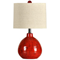 StyleCraft Home Collection L22018DS Cameron 22 inch 60.00 watt Red Table Lamp Portable Light photo thumbnail