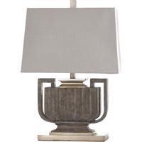 StyleCraft Home Collection L29615DS Wembley 13 inch 60 watt Stone Brown and Oatmeal Table Lamp Portable Light photo thumbnail