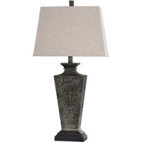 StyleCraft Home Collection L315798DS Signature 31 inch 100 watt Bossier Bronze and White Table Lamp Portable Light photo thumbnail