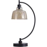 StyleCraft Home Collection L317984DS Black Water 26 inch 40 watt Black and Gold Table Lamp Portable Light photo thumbnail