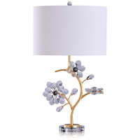 StyleCraft Home Collection L319130DS Ulster 28 inch 100 watt Gold and Clear Table Lamp Portable Light photo thumbnail
