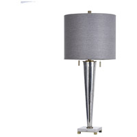 StyleCraft Home Collection L330244DS Jasper 37 inch 60.00 watt Chrome Mercury Glass Table Lamp Portable Light photo thumbnail