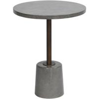 StyleCraft Home Collection SF25878DS Cameron 56 inch Gray and Aged Bronze Side Table photo thumbnail