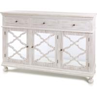 StyleCraft Home Collection SF26122DS Asher Whitewash Cabinet photo thumbnail