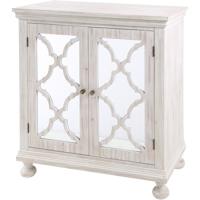 StyleCraft Home Collection SF26123DS Asher Whitewash Cabinet photo thumbnail