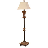 StyleCraft Home Collection TL75478SLDS Archer 63 inch 150.00 watt Brown with Black Nailheads Floor Lamp Portable Light photo thumbnail