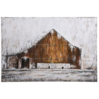 StyleCraft Home Collection WI33513DS Aged Barnhouse Multi-Color Canvas Wall Art photo thumbnail