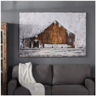 StyleCraft Home Collection WI33513DS Aged Barnhouse Multi-Color Canvas Wall Art alternative photo thumbnail