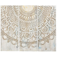 StyleCraft Home Collection WI532529DS Cameron Antique White Wall Art, Printed on Wood Panel photo thumbnail