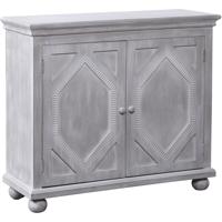 StyleCraft Home Collection SF26193DS Luna Brushed White Cabinet photo thumbnail