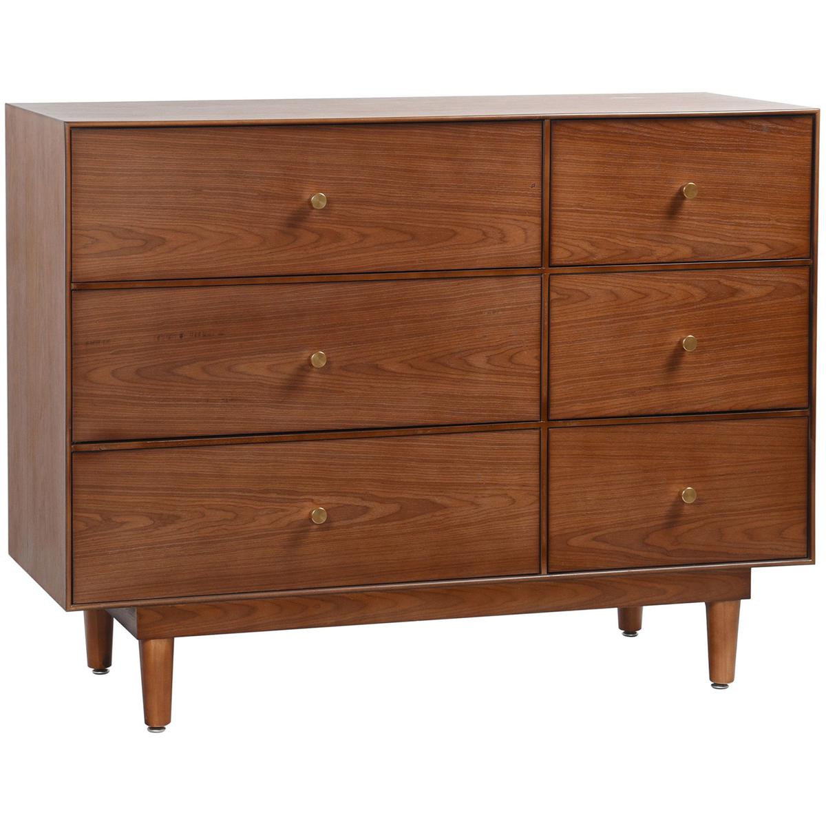 StyleCraft Home Collection DFF26547DS Dann Foley Walnut Brown Dresser