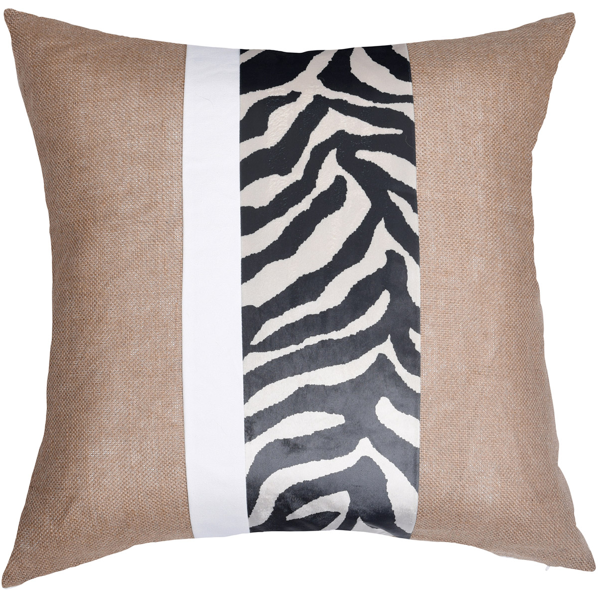 StyleCraft Home Collection DFS10035DS Dann Foley 24 inch Brown and Black and White Decorative Pillow