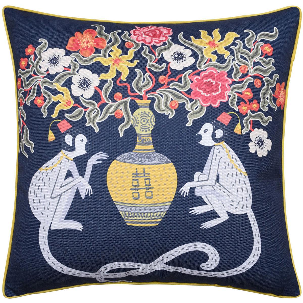 StyleCraft Home Collection DFS10051DS Dann Foley 24 inch Navy Throw Pillow