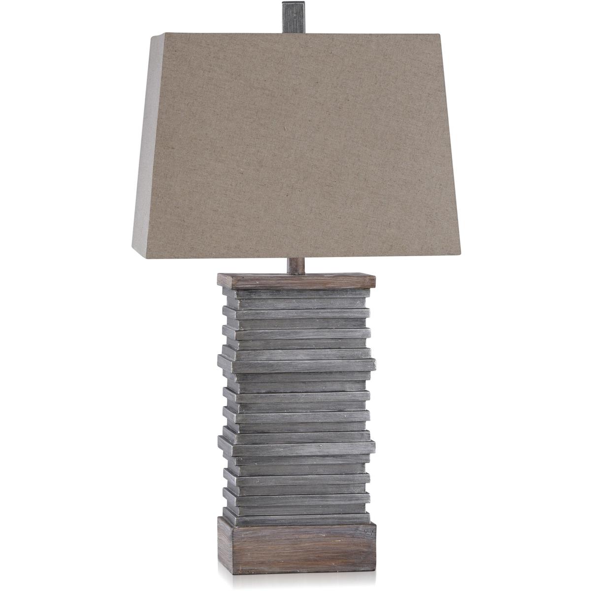 StyleCraft Home Collection KHL331363DS Roman 31 inch 10000 watt Slate GreyBrown Table Lamp Portable Light