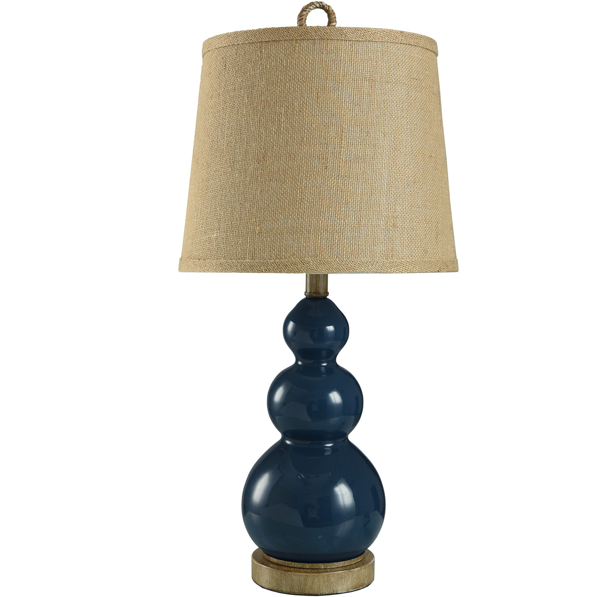Lighting New York L25583DS StyleCraft Home Collection Signature 26.5 inch 60 watt Blue and Taupe Table Lamp Portable Light L25583DS - Open Box