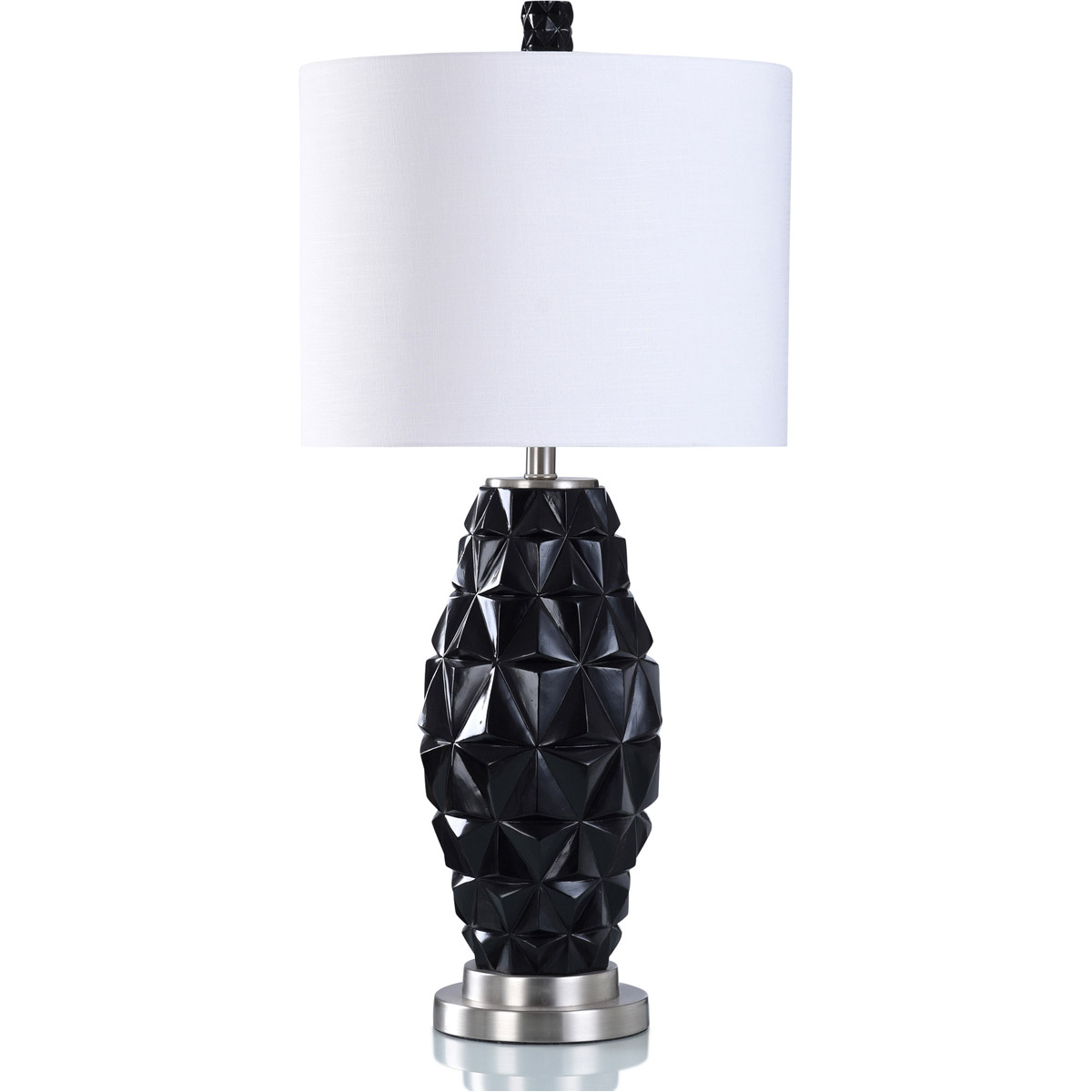 Lighting New York L331513DS StyleCraft Home Collection Zara 33 inch 150.00 watt Gloss Black Table Lamp Portable Light L331513DS - Open Box