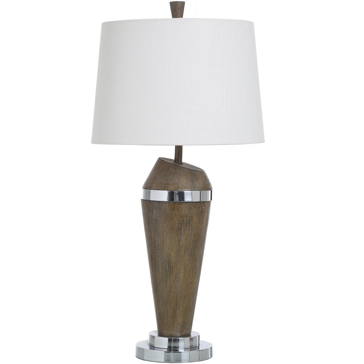 StyleCraft Home Collection L332272DS Danrun Silver 33 inch 150.00 watt Brushed Steel Table Lamp Portable Light