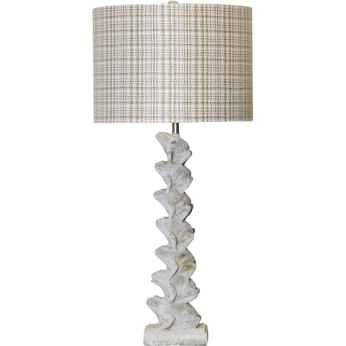 StyleCraft Home Collection L332678DS Ribbit Table 35 inch 150.00 watt Cement Gray Table Lamp Portable Light